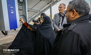 افتتاح نیروگاه خورشیدی 130 کیلو‌واتی  13