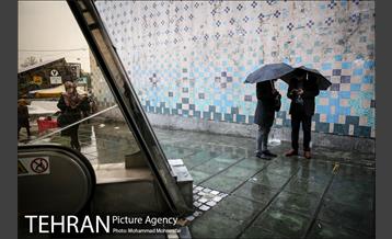 بارش باران بهاری در تهران 7