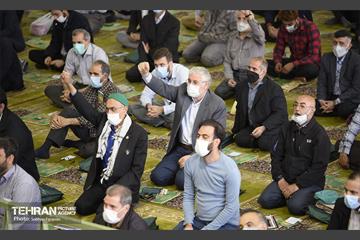 اقامه نماز عید سعید فطر در دانشگاه تهران 3