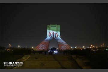 جشن نور پیروزی تیم ملی در میدان آزادی  14