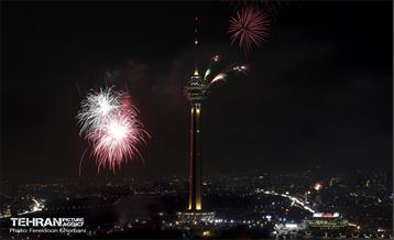 نور افشانی پایتخت از فراز برج میلاد  9