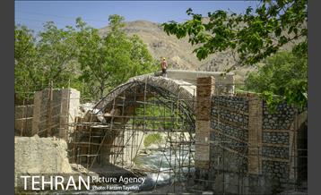 عملیات بازسازی پل خشتی کن 11