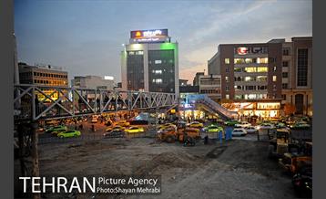 هم‌اکنون؛ جمع‌آوری کارگاه عمرانی میدان هفت تیر 6