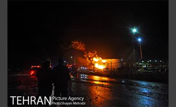 آتش سوزی در مخزن سوخت پالایشگاه تهران 3