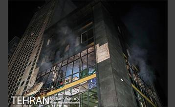 آتش‌سوزی ساختمان چهار طبقه در خیابان فخر رازی 8