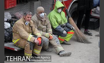 هشتمین روز آواربرداری ساختمان پلاسکو-1 9