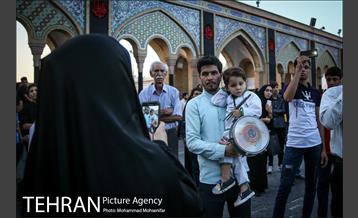 آیین تعویض پرچم حضرت عبدالعظیم حسنی(ع) 9