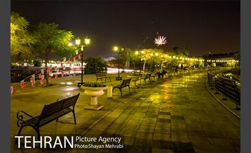 نور افشانی دریاچه باغ هنر اراضی عباس آباد به مناسب عید غدیر خم 15