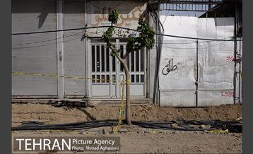 سنگ فرش شدن خیابان پامنار‎  6