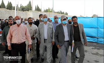 بازدید شهردار تهران از پروژه بزرگراه شهید بروجردی 4