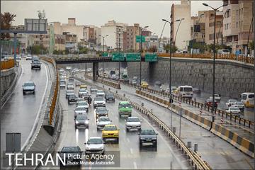بارش باران پاییزی در تهران 9