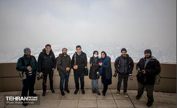 تهران برفی از نمای برج میلاد 49