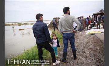 جلوگیری از ورود اب گرگان رود به شهر اق قلا 24