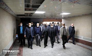بازدید اعضای کمسیون حمل و نقل شورای اسلامی شهر از ایستگاه مترو شهید رضایی 46
