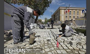 خیابان سی تیر، سنگ فرش می شود  19
