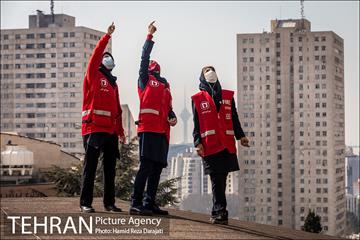 مانور عملیات آتش نشانی در شمال تهران 22