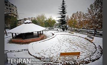 برف پاییزی در تهران 19