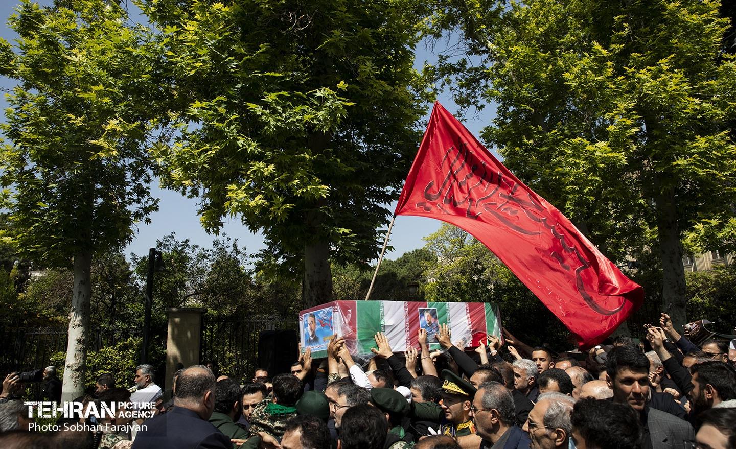 تشییع پیکر شهید حسین امیرعبداللهیان در وزارت خارجه 3