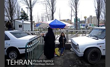 بارش باران در تهران 7