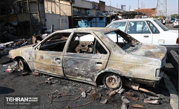 بازار آهن شآداباد پس از آتش سوزی 26