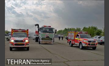 رزمایش ضدعفونی معابر سازمان بسیج شهرداری تهران 5