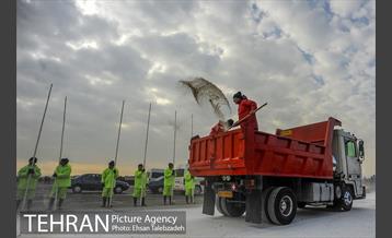 مانور ماشین آلات و تجهیزات ستاد برف روبی شهرداری تهران 14