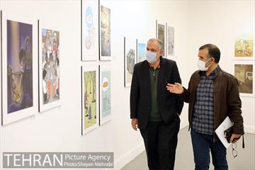 بازدید احمد مسجد جامعی از نمایشگاه تهران از منظر هنرمندان 4