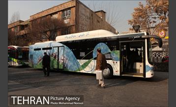 آیین رونمایی و بهره برداری از ناوگان حمل و نقل پاک با حضور دکتر قالیباف 2