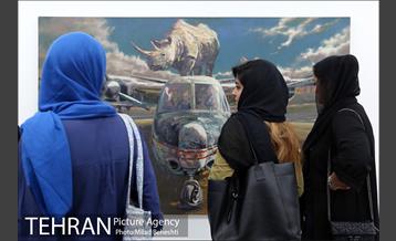 نمایش نقاشی های یحیی رویدل با عنوان گراند در گالری ثالث‎ 7