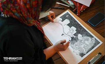 برگزاری ورکشاپ تخصصی کاریکاتور "آتیش نسوزونیم" 4