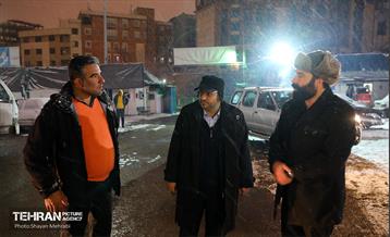 بازدید معاون خدمات شهری از سایت‌های برف‌روبی شهرداری تهران 21