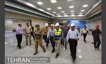 بازدید مدیرعامل متروی تهران از بخش میانی خط 7 مترو 10