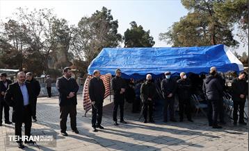 مراسم تشییع مرحوم محمدهادی چمران برادر مهدی چمران 50