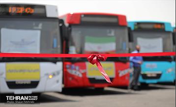 رونمایی از ۱۰۰ دستگاه اتوبوس ناوگان حمل و نقل عمومی شهر تهران 6