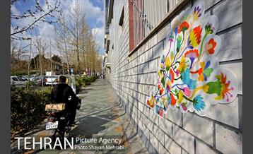 المان های نوروزی در خیابان ولیعصر(عج) 5