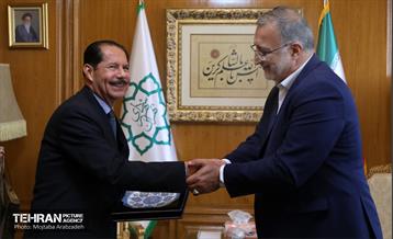 دیدار وزیر حمل و نقل و شهردار ماناگوئا (نیکاراگوئه) با شهردار تهران