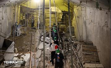 بازدید اعضای کمسیون حمل و نقل شورای اسلامی شهر از ایستگاه تقاطعی مترو توحید 23