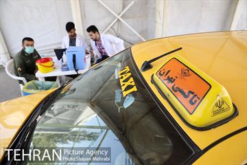 آغاز واکسیناسیون رانندگان تاکسی تهران 8