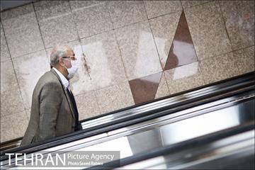 بازدید سخنگوی دولت از طرح استفاده اجباری ماسک در مترو 30