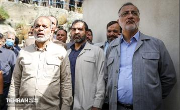 بازدید شهردار تهران از منطقه سیل زده امام زاده داوود(ع) 45