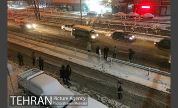 صبح برفی تهران 24