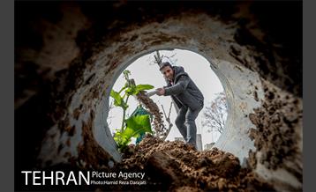 آیین درختکارى خبرنگاران در بوستان زندگى 18