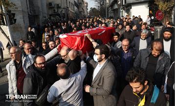 تشییع پیکر خبرنگار فقید مهدی علیرضایی 9