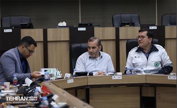 بازدید مدیرکل حوزه شهردار تهران از سازمان پیشگیری و مدیریت بحران شهر تهران 2