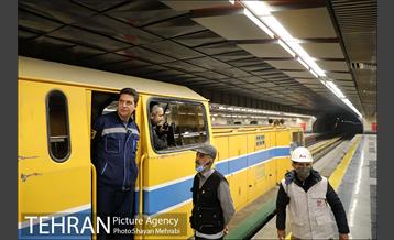 بازدید شهردار تهران از خط 6 مترو تهران 46