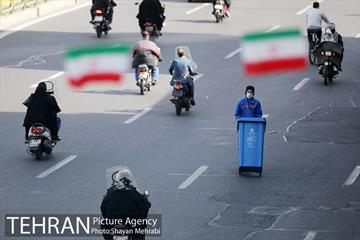 خدمات شهرداری تهران در پایان راهپیمایی ۲۲ بهمن 14