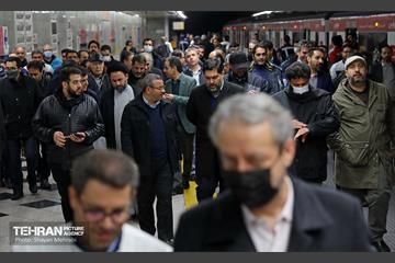 تست گرم بخش میانی خط ۶ مترو تهران 45