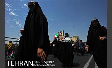 مراسم تشییع پیکرهای مطهر ۱۵۰ شهید تازه‌ تفحص‌ شده دفاع مقدس 38