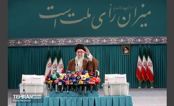 حضور رهبر انقلاب در دور دوم انتخابات مجلس شورای اسلامی 1