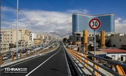 آیین بهره‌برداری از پل دسترسی خیابان ستارخان به بزرگراه شهید چمران 1